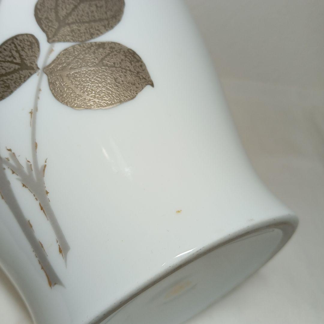 大倉陶園　金蝕バラ　花瓶　花器　フラワーベース