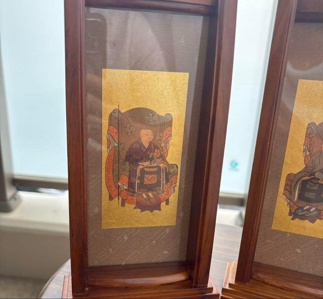 掛軸セット 掛軸スタンド 曹洞 小 両脇 常済大師 承陽大師 脇仏 脇軸 脇侍