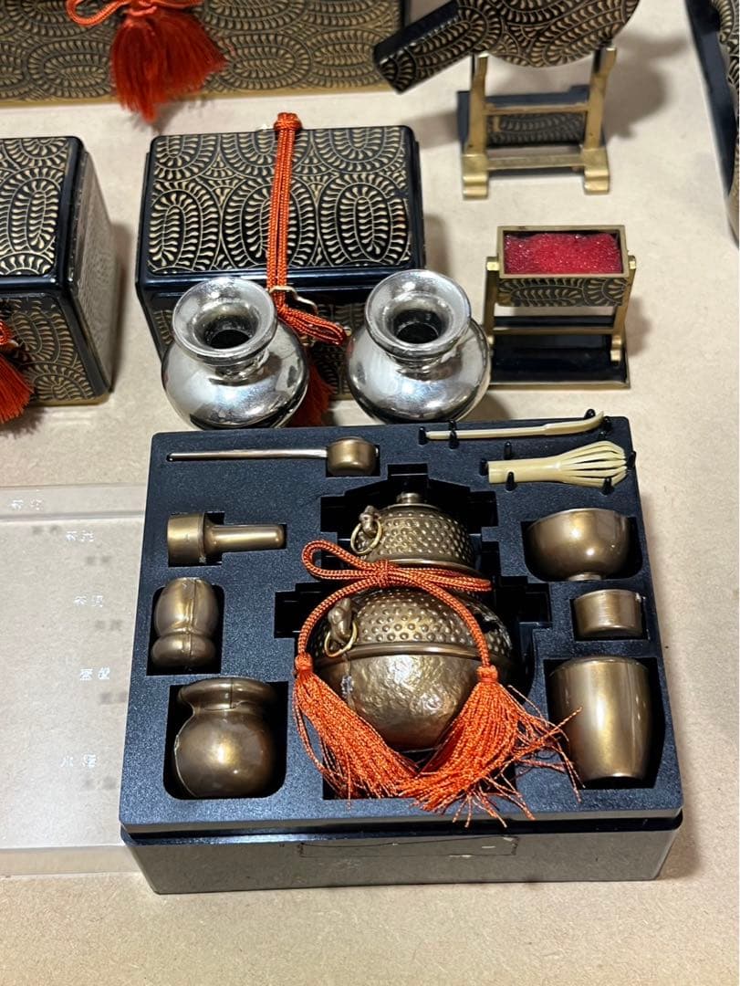 雛飾り　雛道具まとめ売り