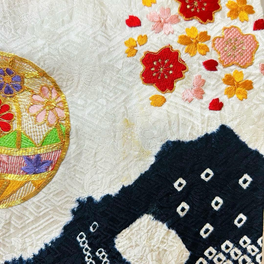 No.118 七五三　3歳 正絹着物フルセット　　総絞り