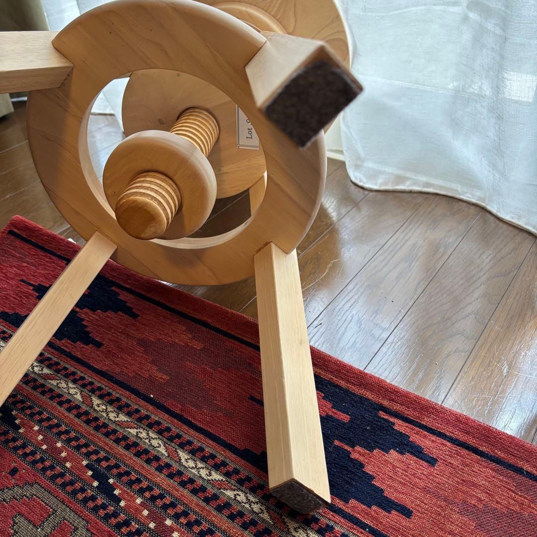 美品　広松木工 SPIN ハイスツール スピンスツール　チェック柄