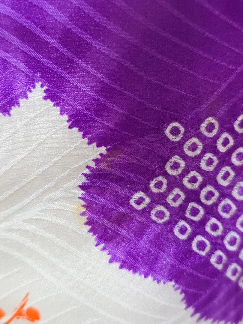 七五三　7歳　部分絞り　正絹　着物　セット　女の子 *c68