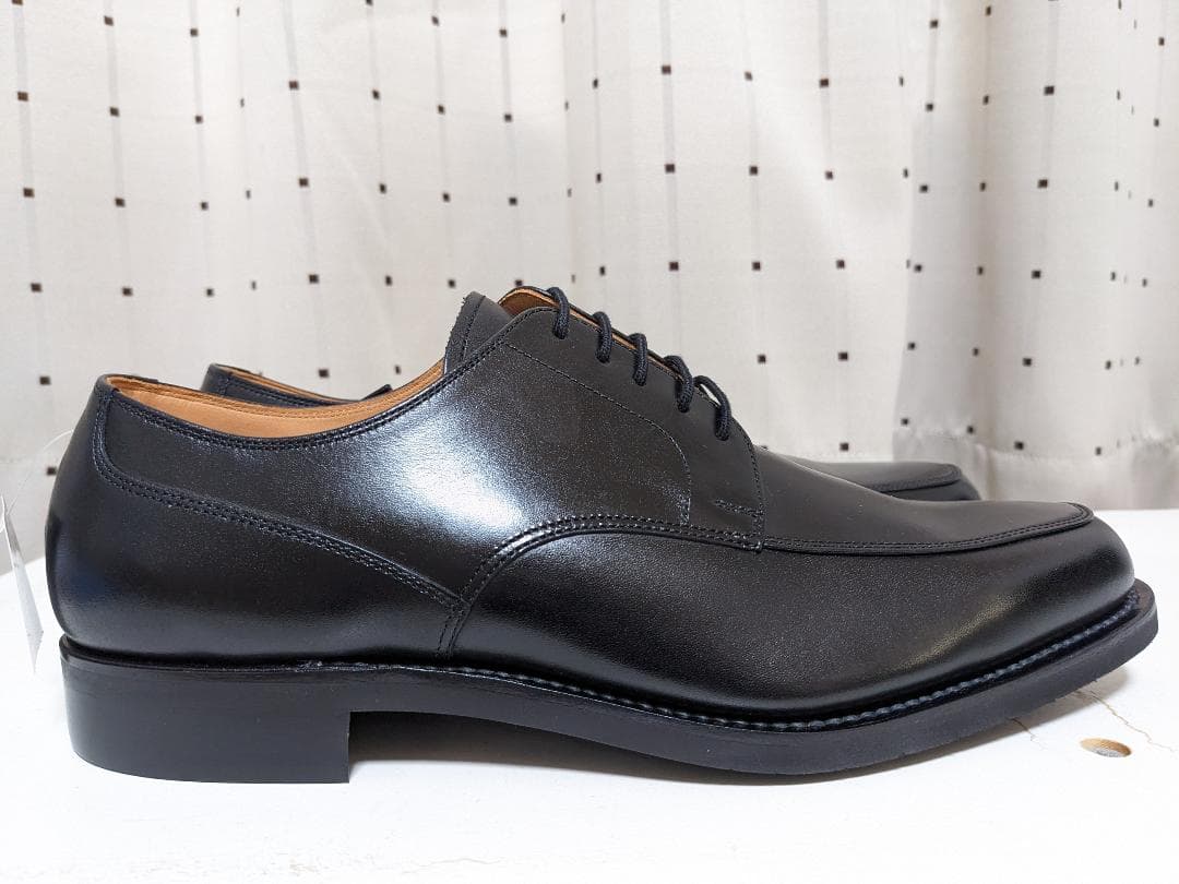 未使用品 スコッチグレイン F-0345 Uチップ レザー シューズ 24.5