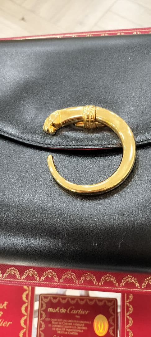 パンティール　クラッチバッグ、カード、財布、箱付き