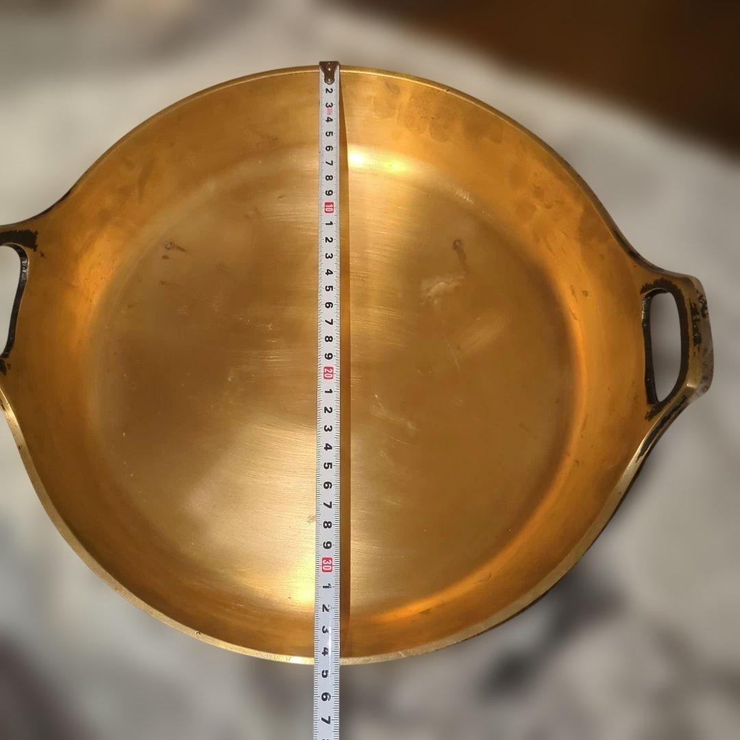 真鍮製 揚げ物鍋 直径約30cm