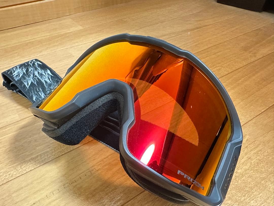 オークリー スノーゴーグル ラインマイナー L 純正ゴーグルケース付き