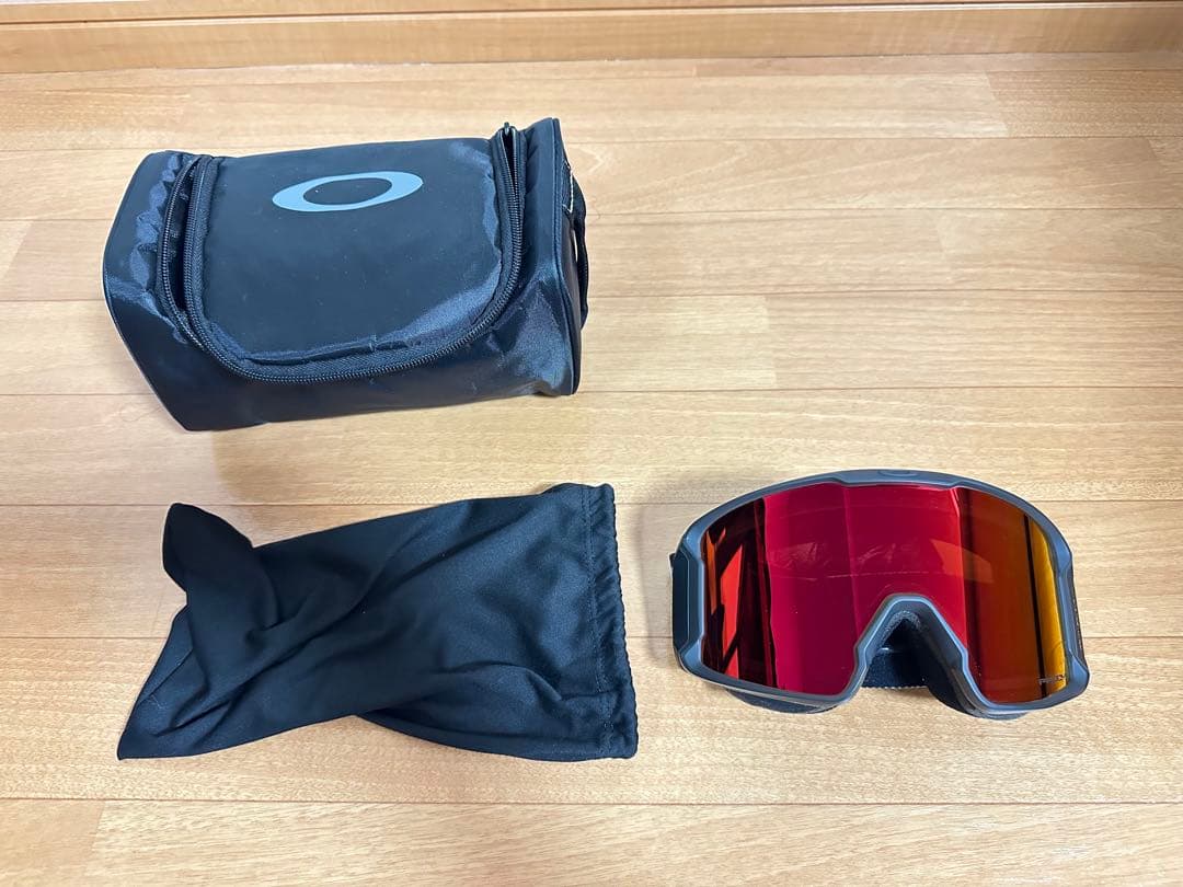 オークリー スノーゴーグル ラインマイナー L 純正ゴーグルケース付き