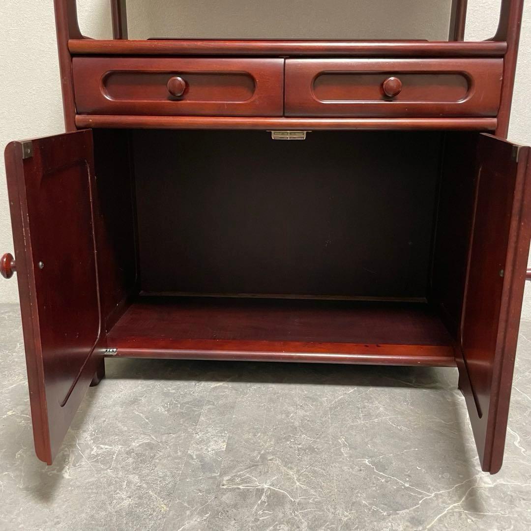 オールドカリモク　キャビネット　電話台 FAX台　花台 古家具　ヴィンテージ