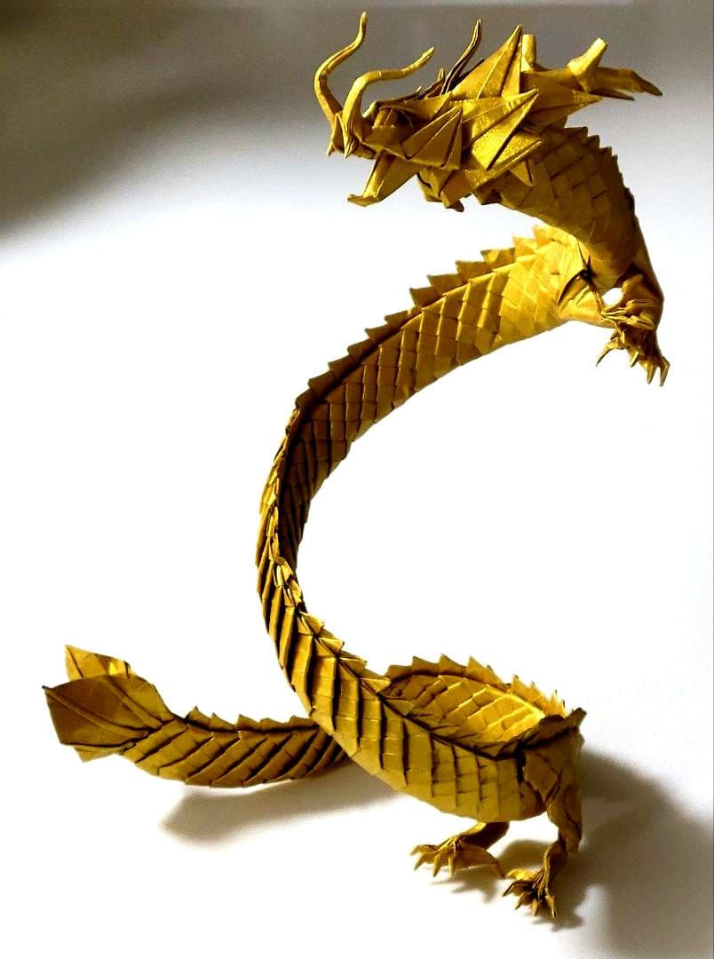tam　折り紙　黄金の昇り龍
