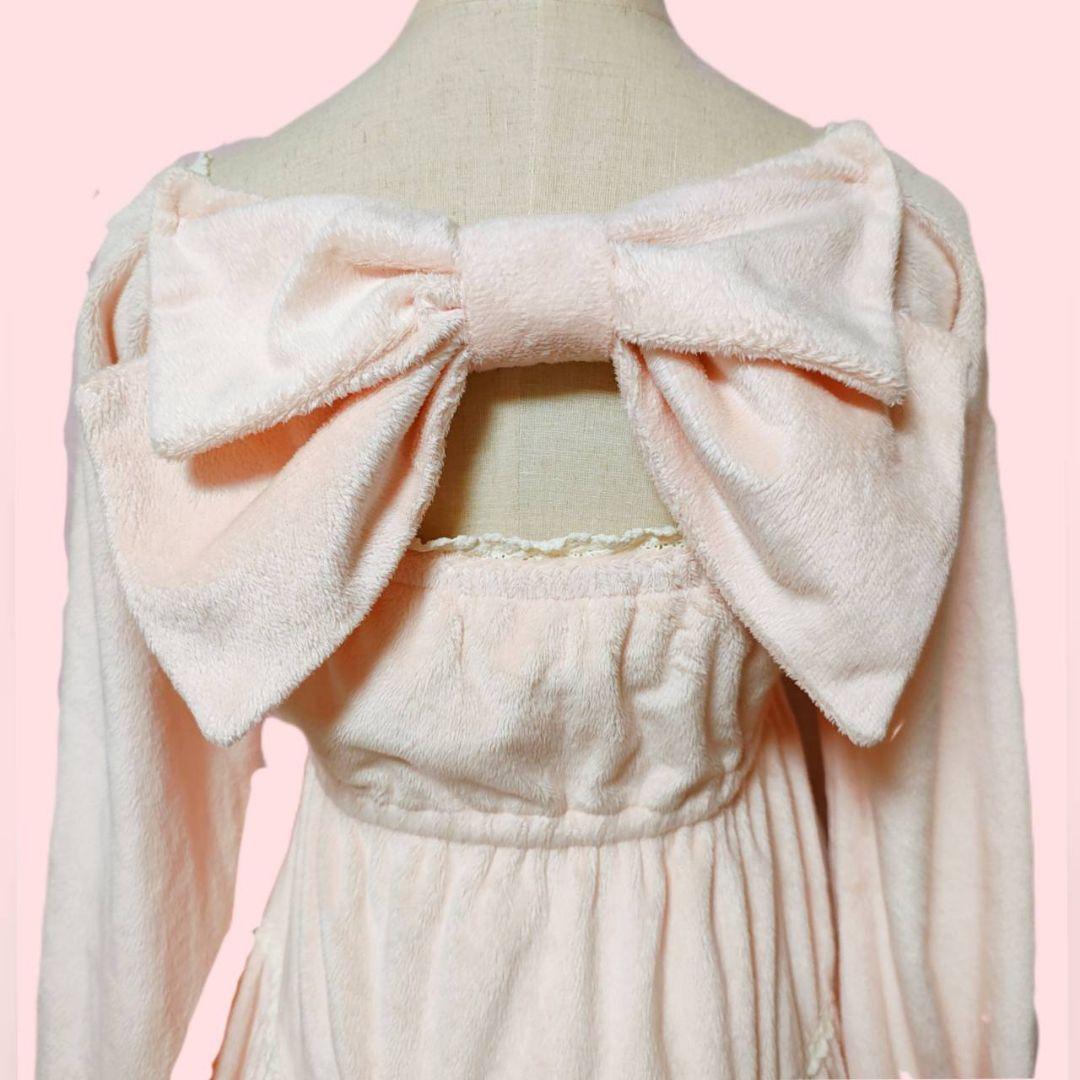 ♡　希少 リズリサ リボンワンピー 姫ギャル 00s ゴスロリ ロリータ