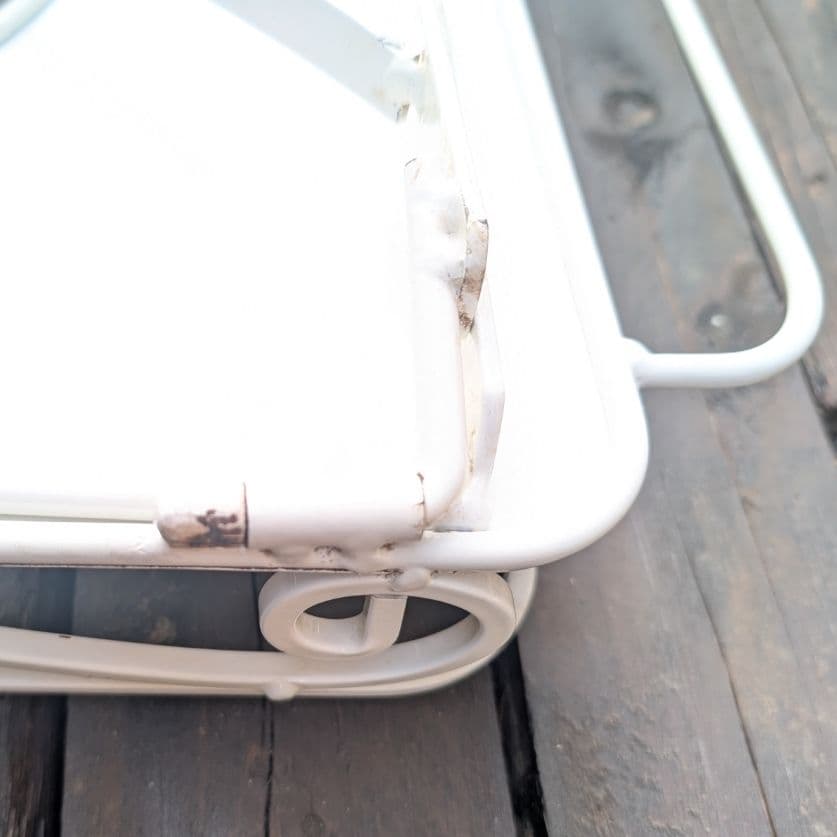 ウォッシュスタンド　アンティーク　レトロ　洗面台 折り畳み　ボウル・蓋付き　白