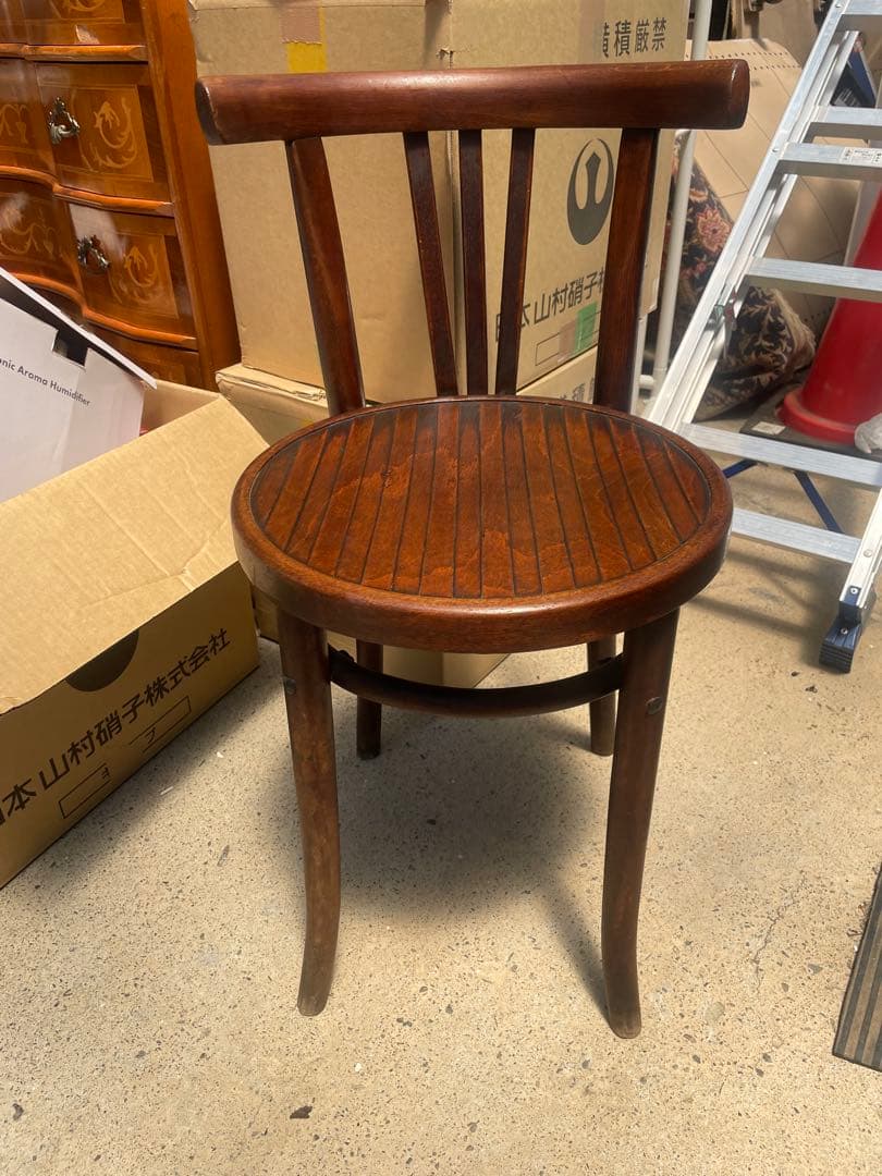 アンティーク　曲木　ベンチウッドチェア　キッチンチェア 二脚セット