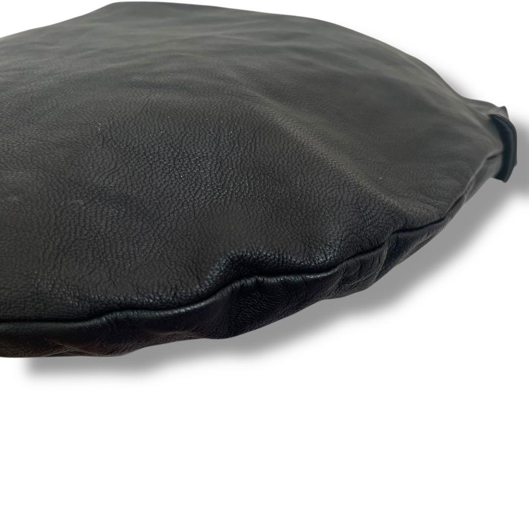 美品 REN ショルダーバッグ 2WAY 山羊革 ブラック BARE A4収納可