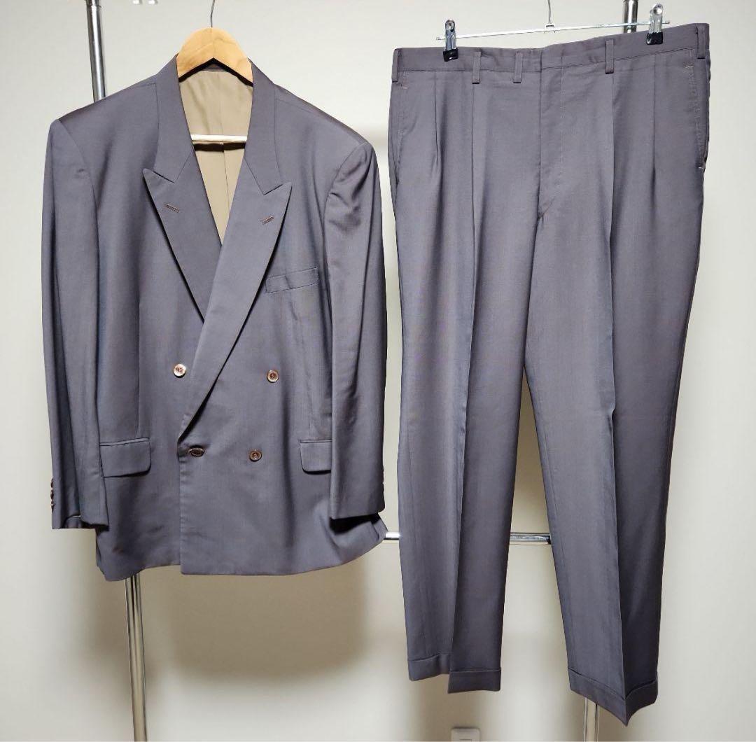 YVES SAINTLAURENT　イブサンローラン　ダブルセットアップ　薄紫