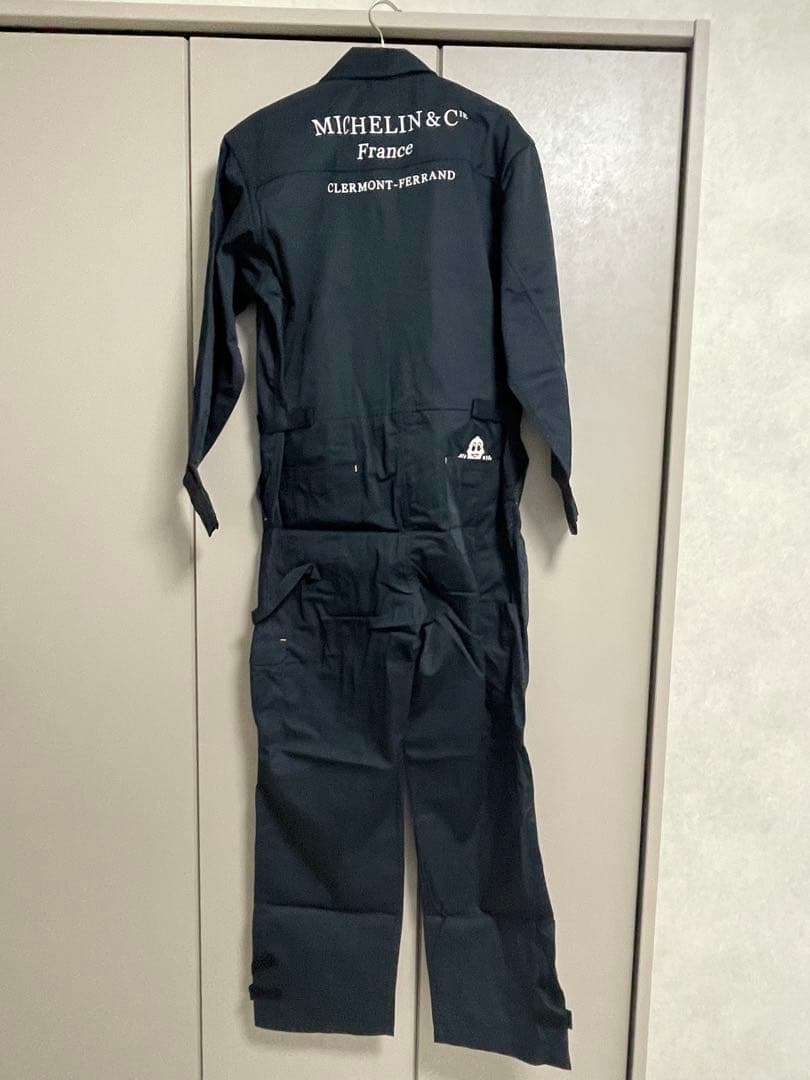 MICHELIN ネイビーオーバーオール　つなぎ　Lサイズ
