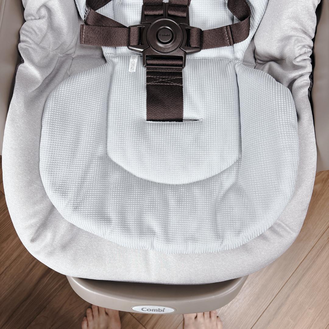 【極美品】コンビ ネムリラ AUTO SWING ミントグレー ハイローチェア