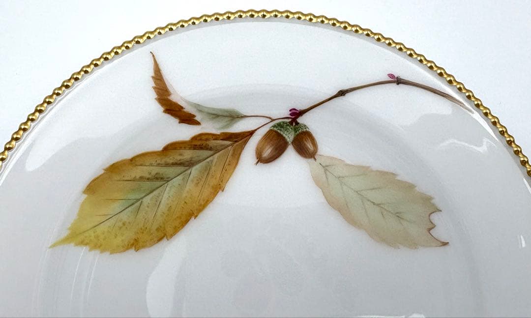 未使用保管品　大倉陶園　百木春夫　団栗のバラード　プレート　絵替りセット　箱付