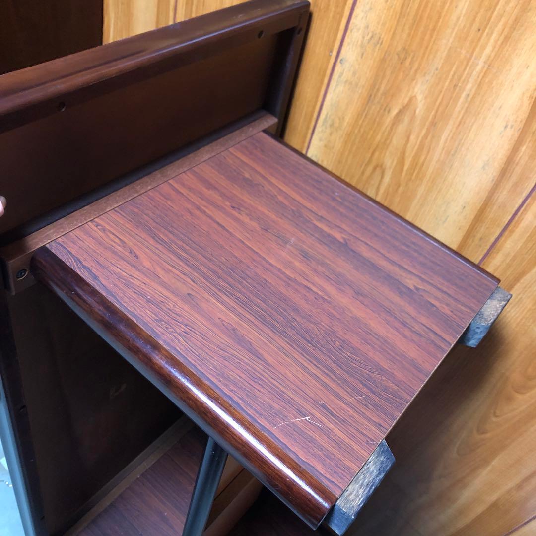 美品レア❗️カリモク 大理石調マーブル模様 木製センターテーブル ヴィンテージ