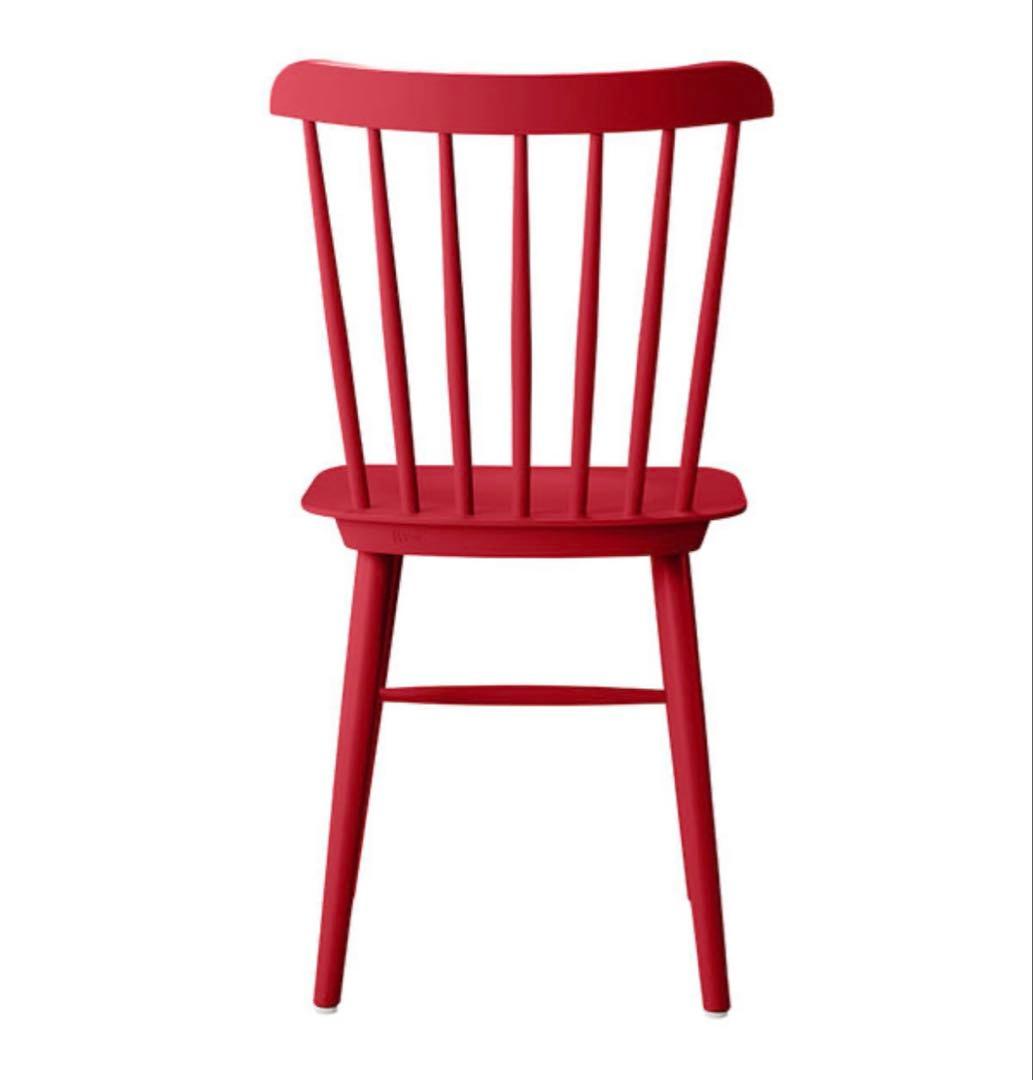 ⑤Oliver　ダイニングチェア　ウィンザーチェア　希少レッド まとめ買いOK✨