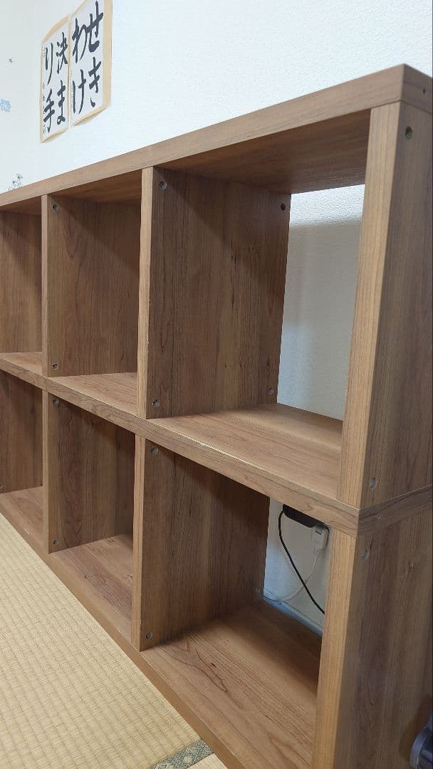 スタッキングシェルフ　ブラウン　 6コンパートメント