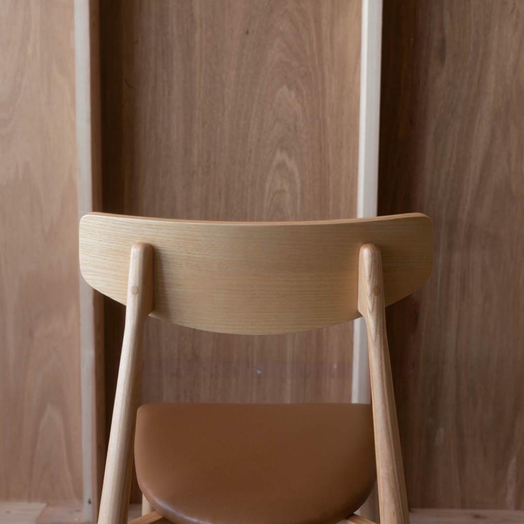 木製ダイニングチェア ベージュ　アッシュ材