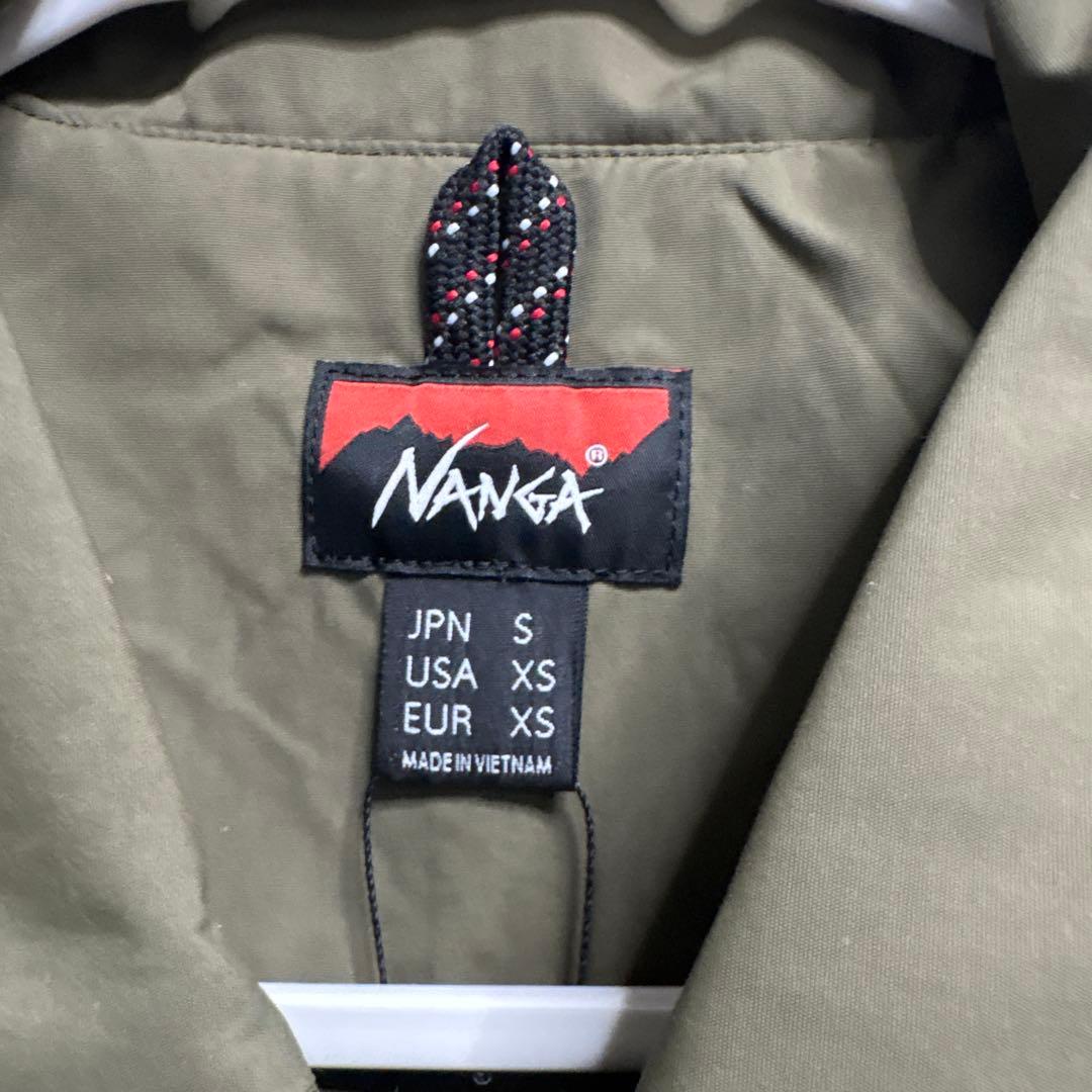 【タグ付きSサイズ】ナンガ(NANGA) ウォームコーチジャケット　オリーブ