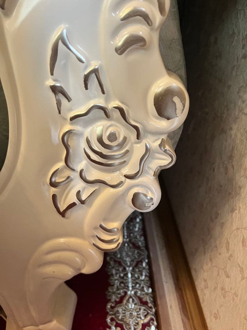 アンティーク風 ロココ調 姫系　猫脚 1 Pソファー 組み立て式