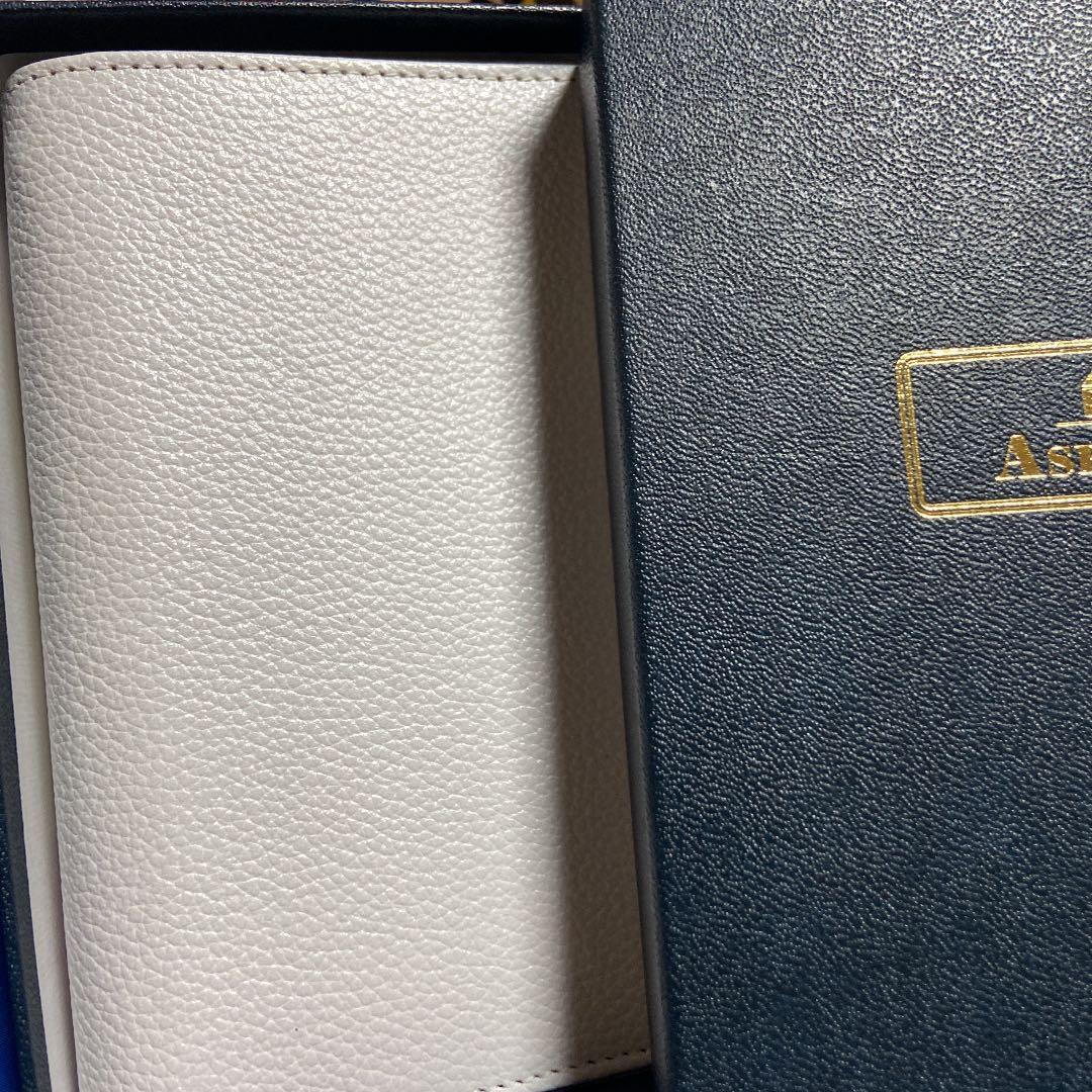 アシュフォード　システム手帳 M6 13ミリ　ホワイト　手帳