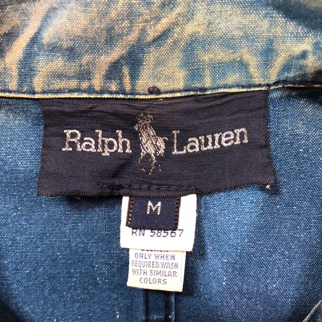 80s RALPH LAUREN インディゴ チャイナ ジャケット POLO