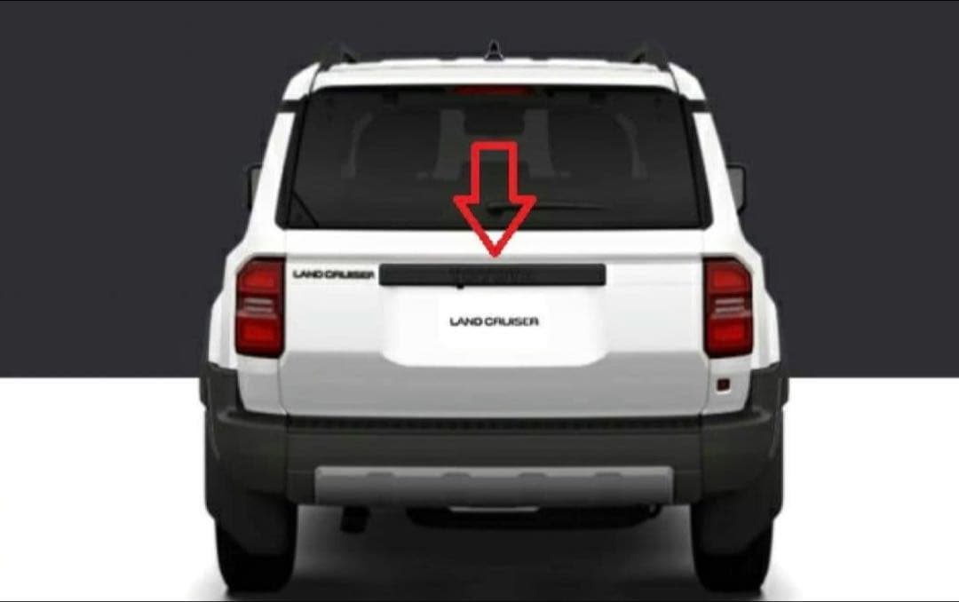 純正部品ランクル250ZX用バックドアガーニッシ、ボンネットフードモールセット