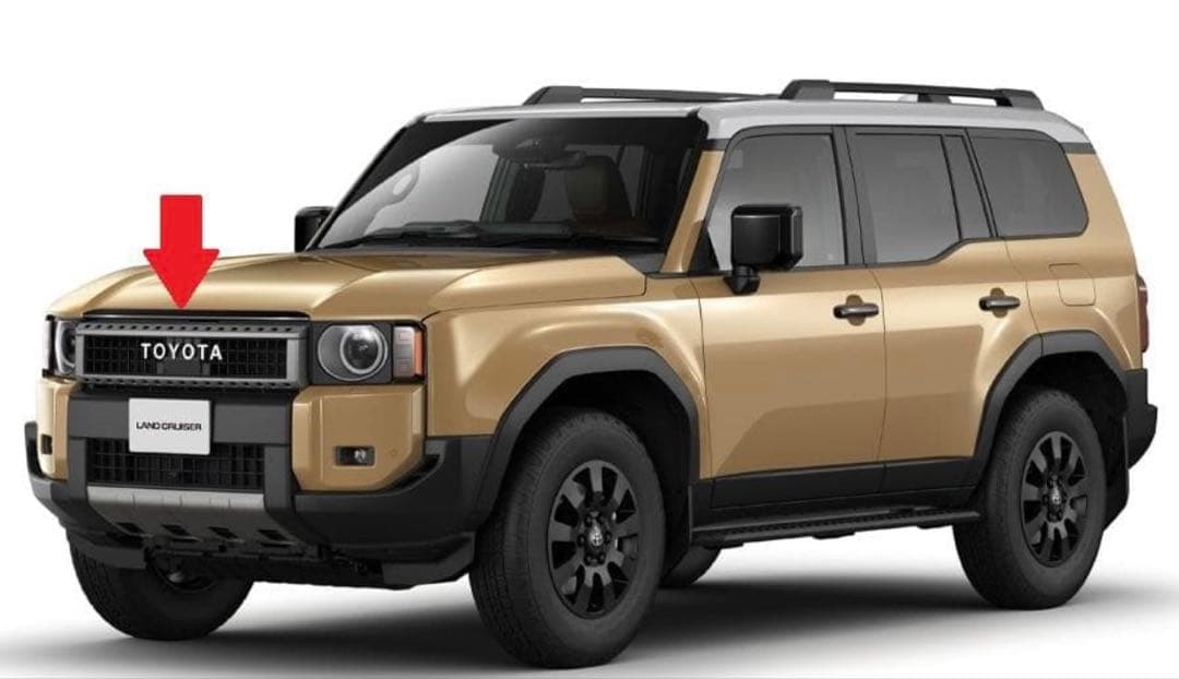 純正部品ランクル250ZX用バックドアガーニッシ、ボンネットフードモールセット