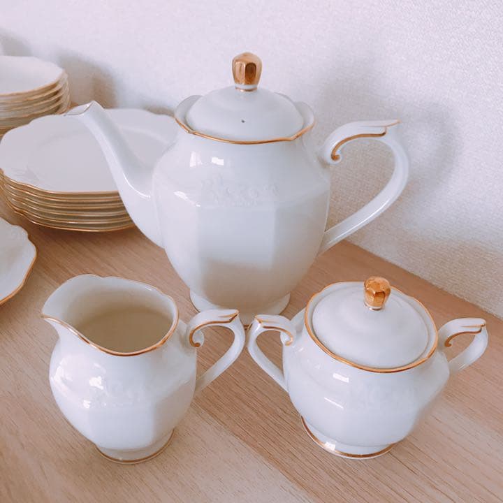 ノリタケ bone china コンテンポラリー ティーセット
