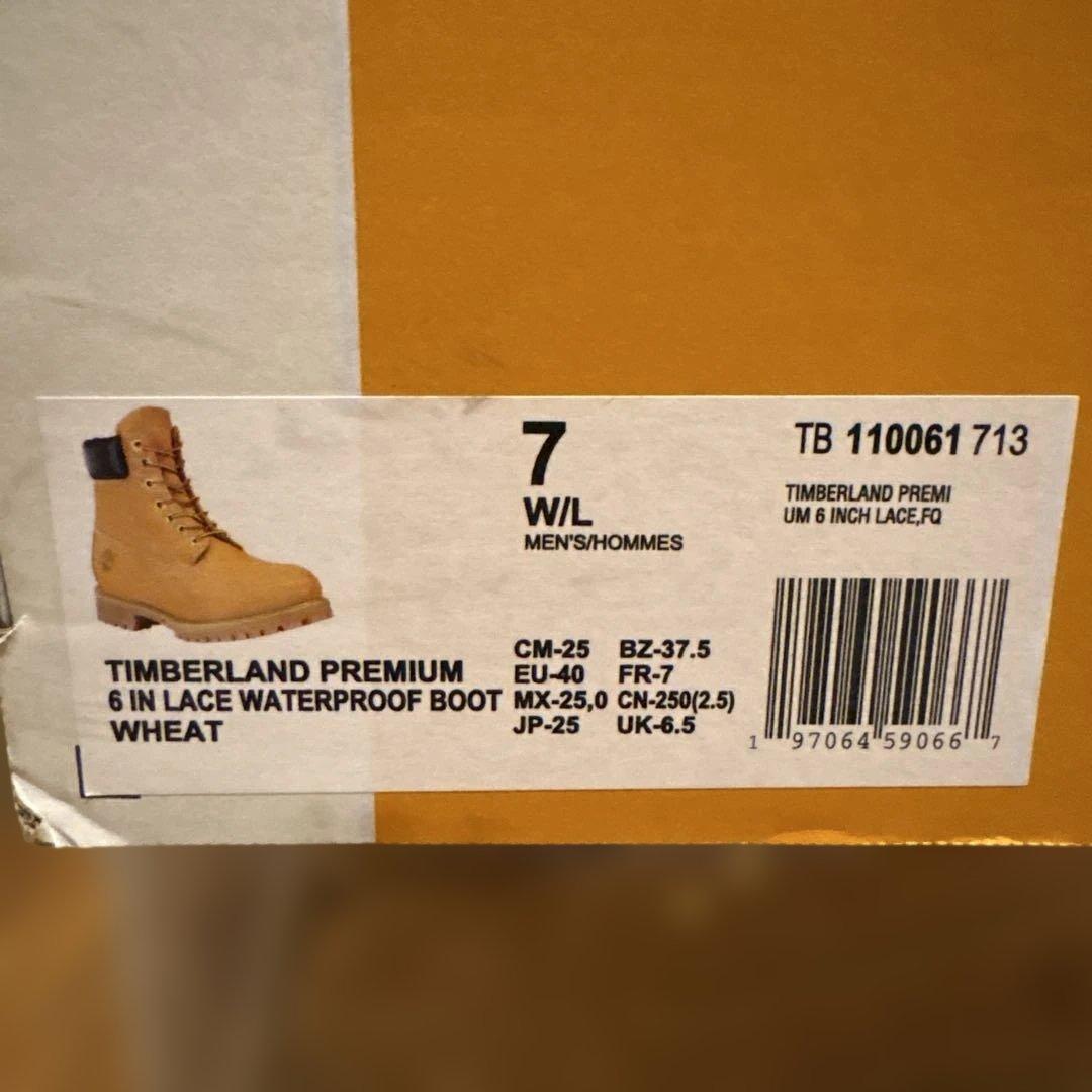 【新品同様】ティンバーランド 6インチ プレミアムブーツ 25cm