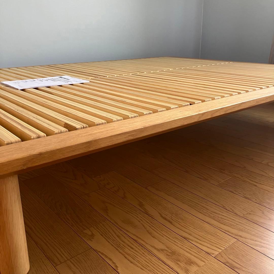 MUJI 無印良品 ベッドフレーム オーク材 すのこ仕様 ダブル