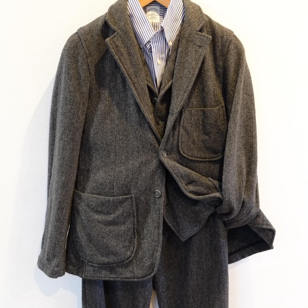 【傑作3ピース】旧タグ Engineered Garments ヘリンボーン