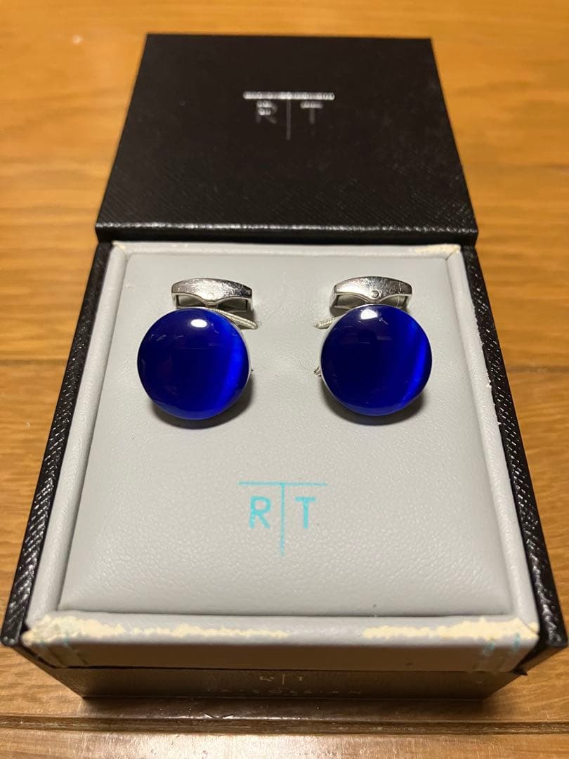 タテオシアン　カフリンクス　ブルー　TATEOSSIAN 　カフス
