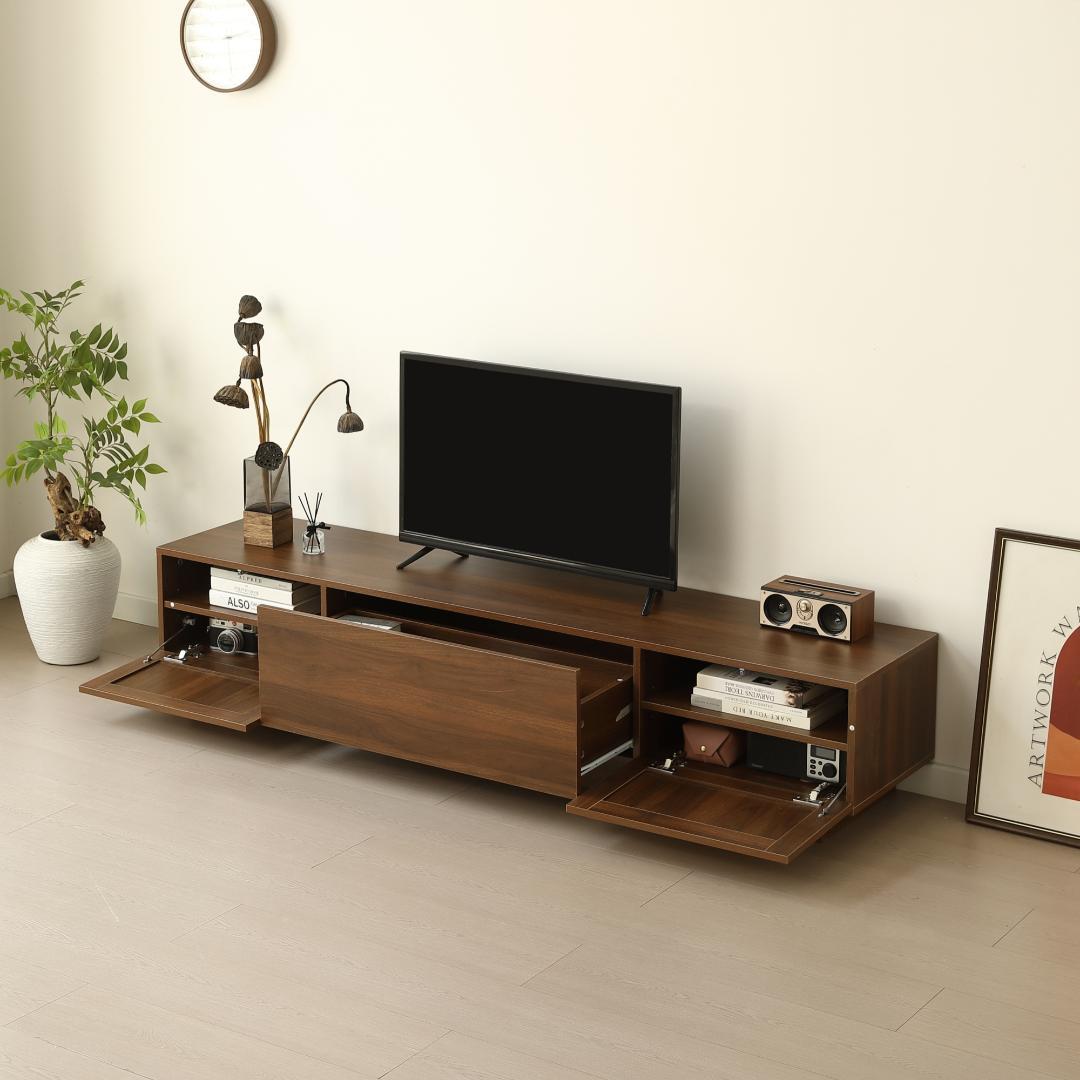 大人気！【幅180cm】テレビ台 ローボード 収納 テレビボード　BROWN