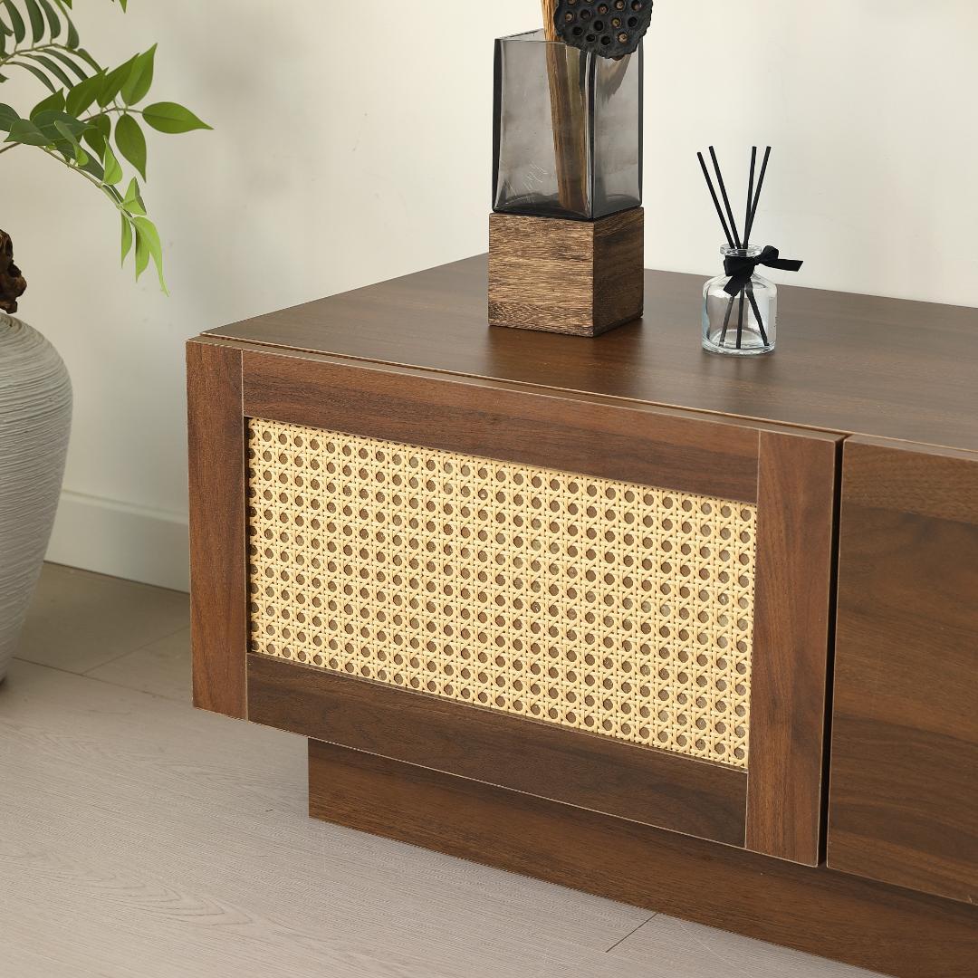 大人気！【幅180cm】テレビ台 ローボード 収納 テレビボード　BROWN