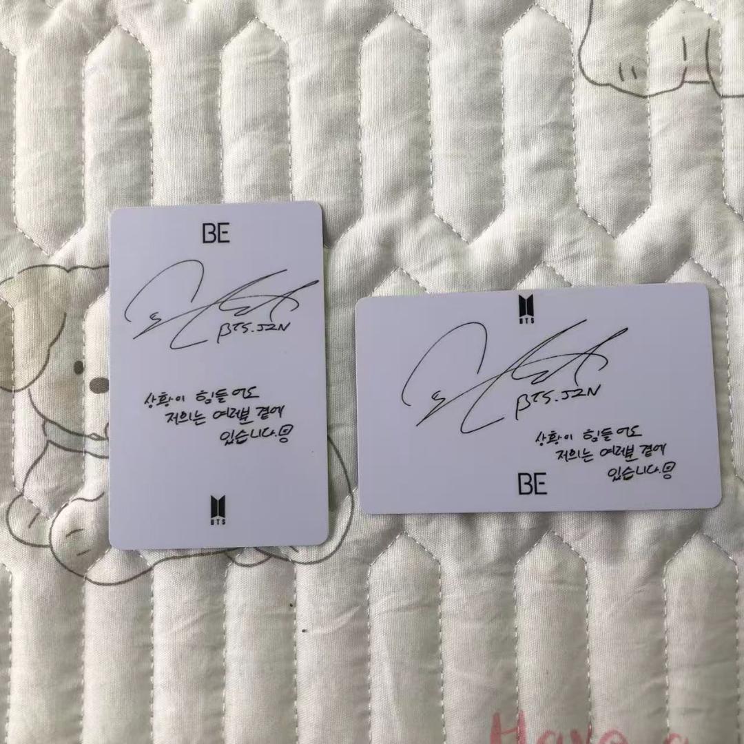BTS BE 未公開 アルバム ジン ラキドロ トレカ 2枚