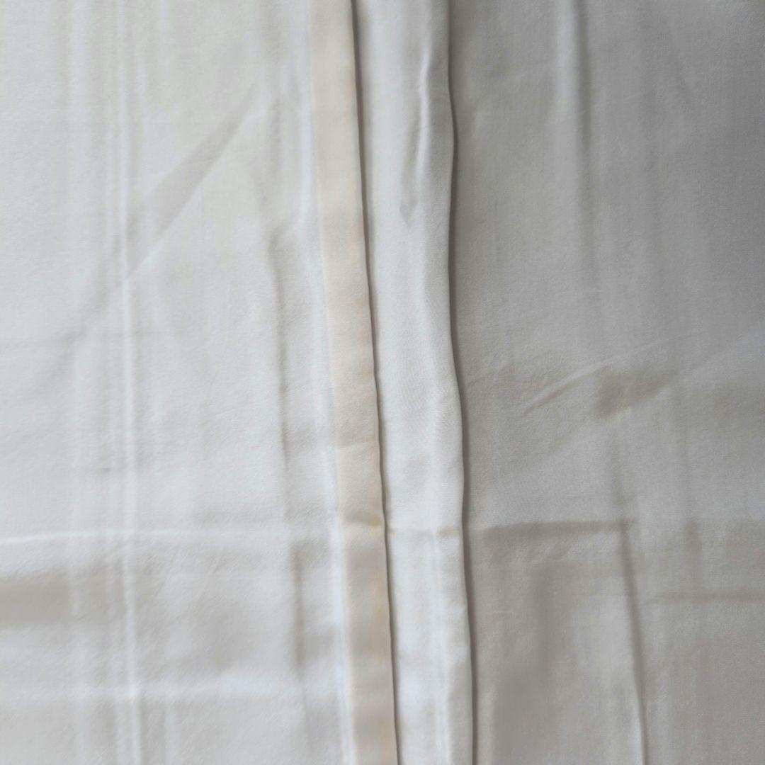 訪問着　フルセット　着物　正絹　木柄　緑　しつけ糸　ナチュラル　優美　自然　O5