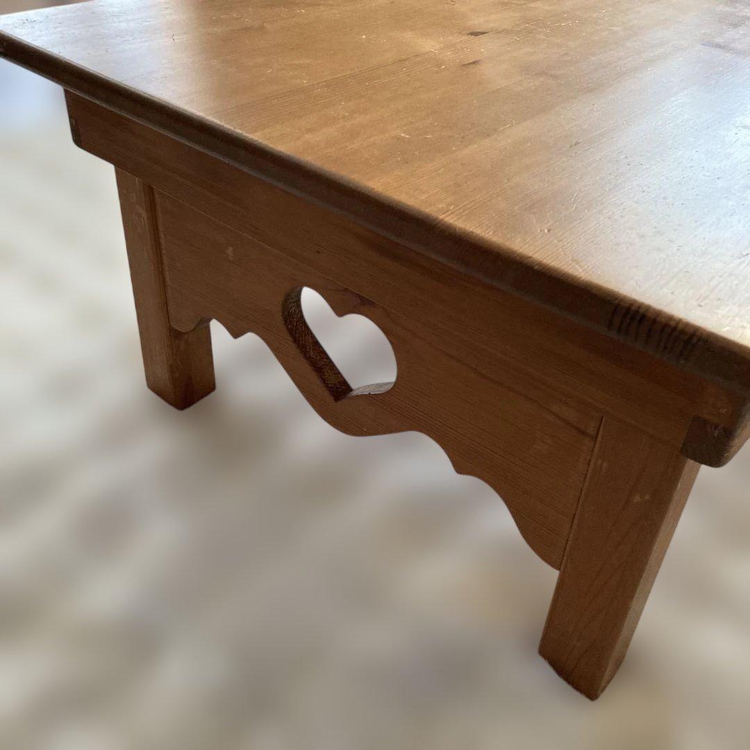 アメリカンカントリー調　パイン材　　折りたたみ式テーブル