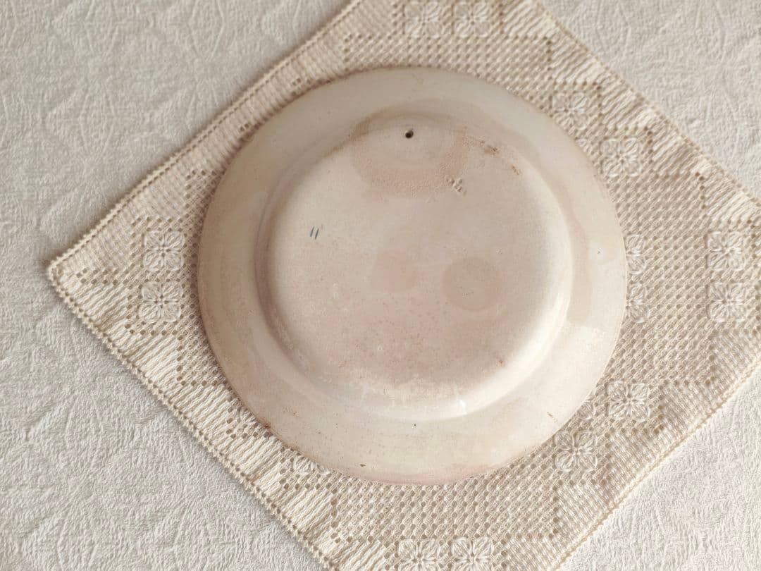 【プップさま】antique ❀ 美しい転写の アンティーク プレート