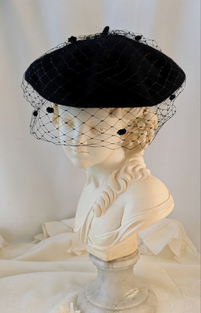 新品未使用　misa hardaのヴェールベレー帽