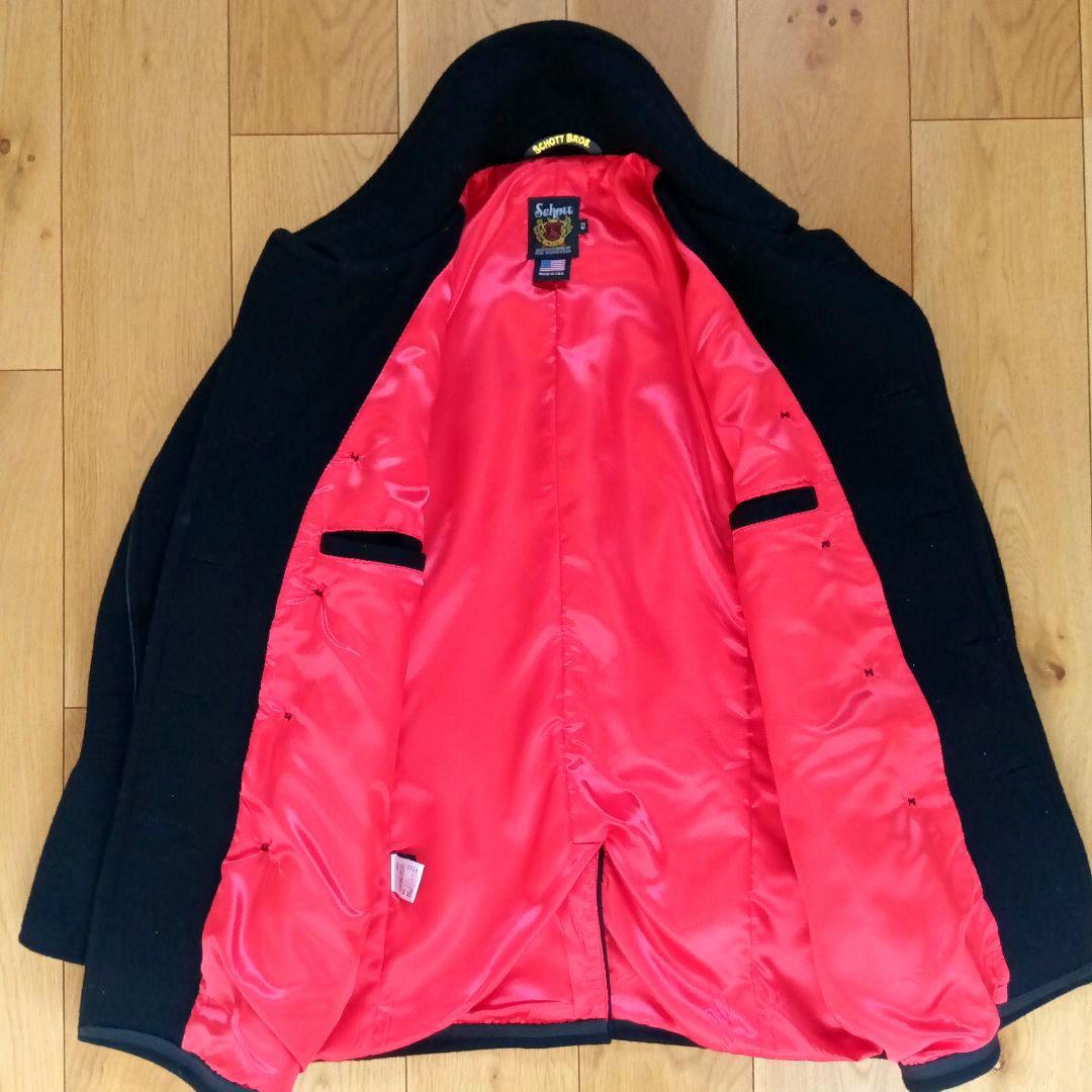 【希少✰早い者勝ち】★Schott★ メルトン ピーコート USA製 42サイズ