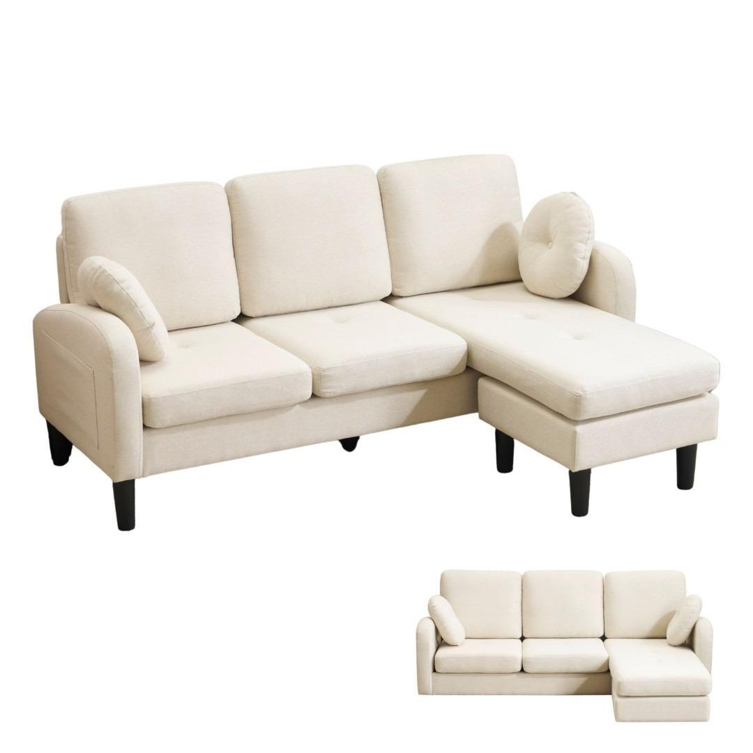 ソファ 3人掛け ソファセット L型 Ｔ型 クッション付き 肘掛け ふわふわ