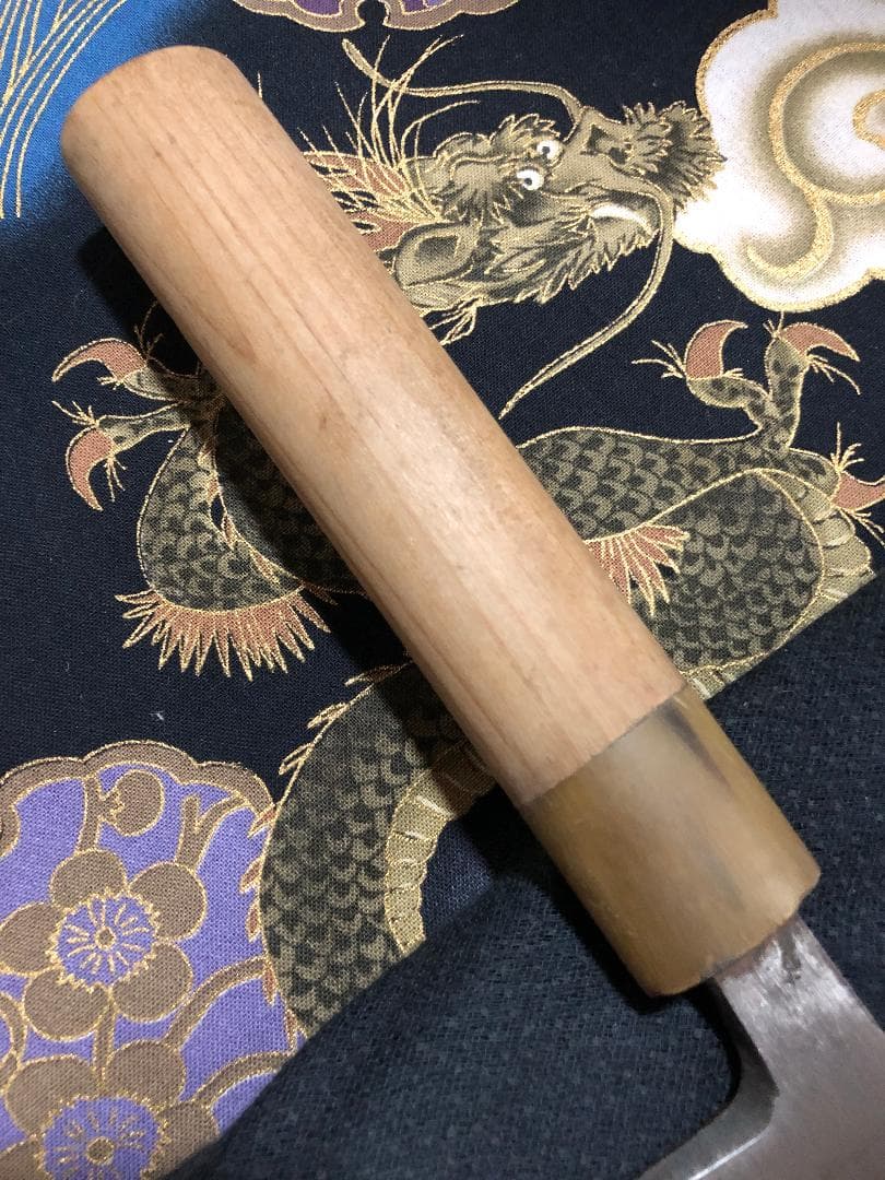 【研ぎ済み】最高級　青鋼・水牛口　正豊　薄出刃包丁　和包丁　ナイフ　料理　釣り