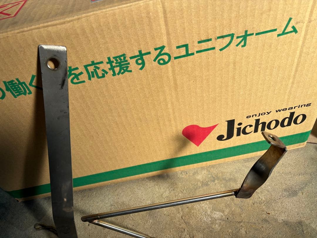 ゼファー400専用　イナズマ 旗棒　ステンレス