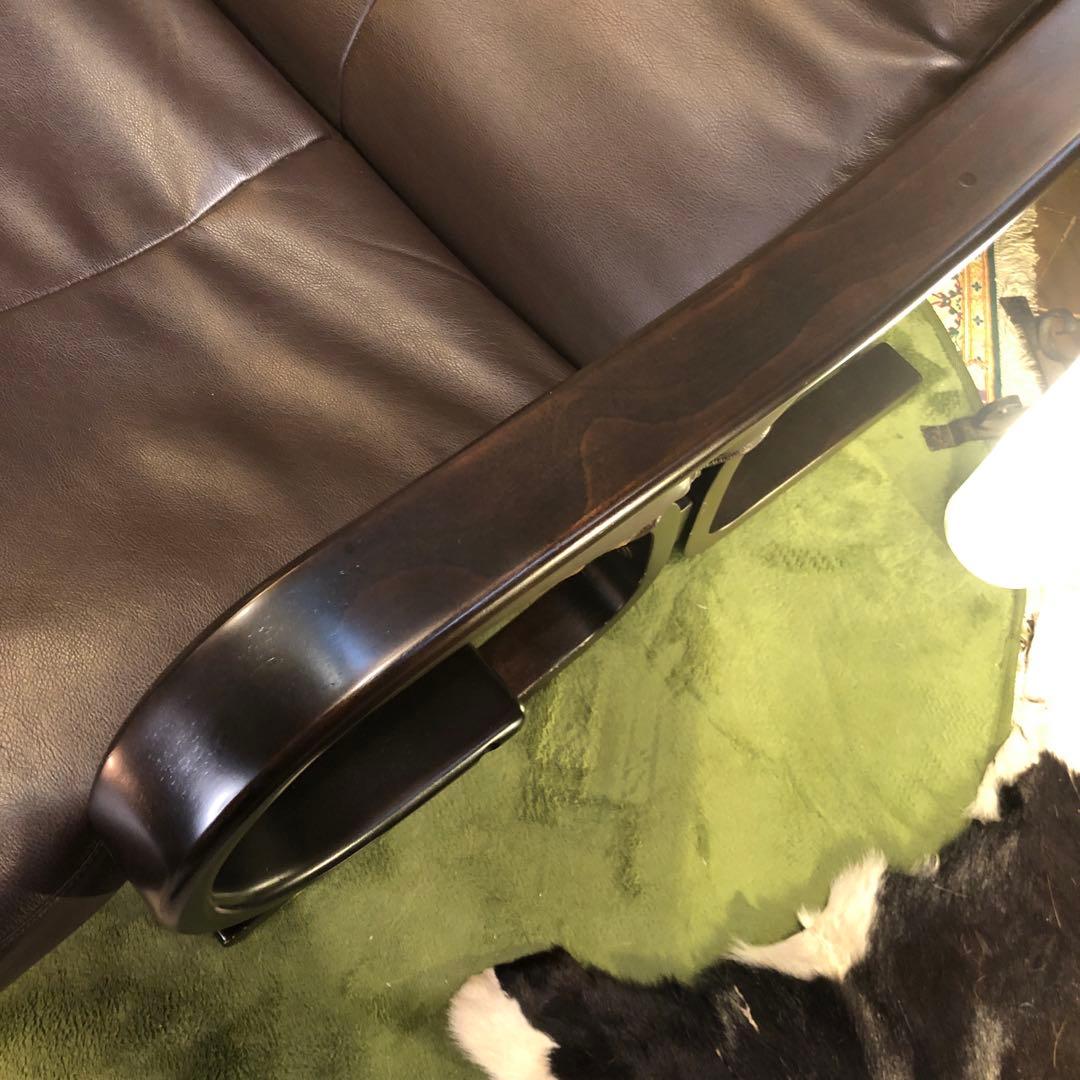 Sale 美品　富士ファニチャー　アジオ　DBR ハイバック　曲げ木ソファ