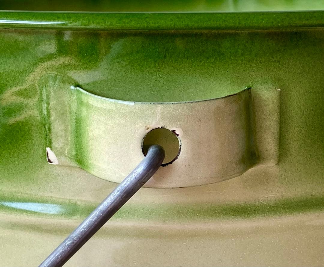 ☘️イマン imane ☘️ イヴ　ホーロー製蓋付き特大バケツ　ストッカー　美品❣️