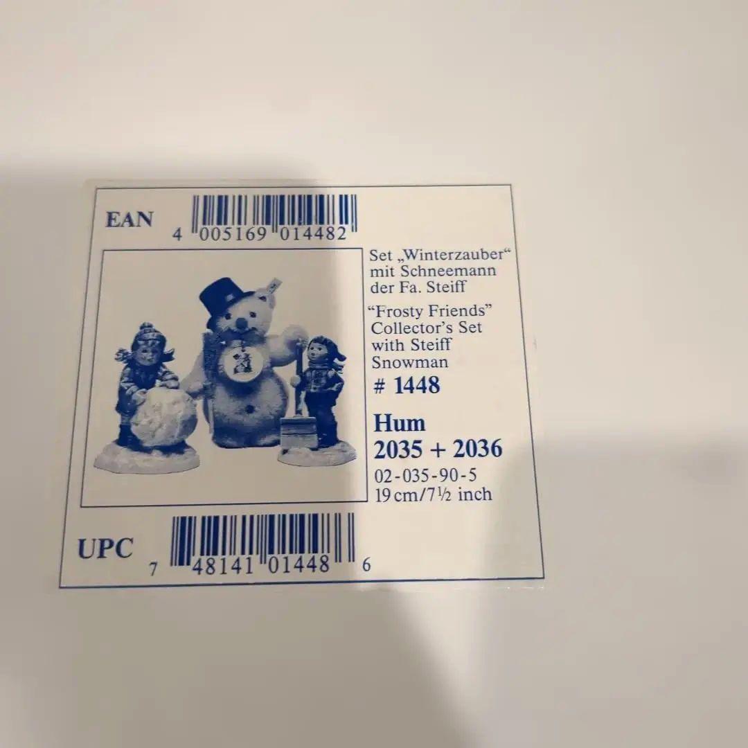 フンメル人形　シュタイフ　スノーマン × ゲーベル　限定セット